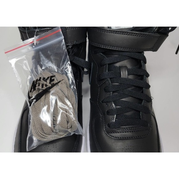 Nike x Stussy Air Force 1 '07 Mid Black Shoes Sneakers Mens 9.5 AF1 DJ7840-001 - Picture 7 of 10